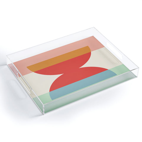 Colour Poems Abstract Minimalism IV Acrylic Tray
