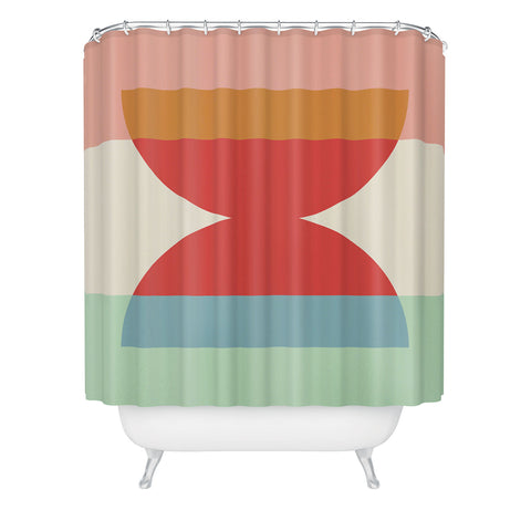 Colour Poems Abstract Minimalism IV Shower Curtain