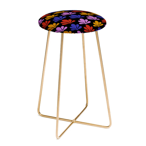 Colour Poems Abstract Plant Pattern X Counter Stool