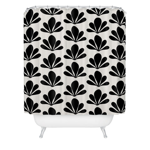 Colour Poems Abstract Plant Pattern XIV Shower Curtain