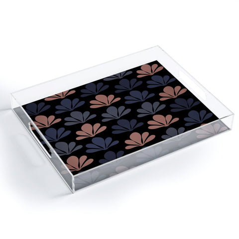 Colour Poems Abstract Plant Pattern XVII Acrylic Tray