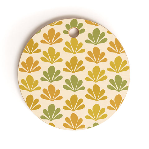 Colour Poems Abstract Plant Pattern XVIII Cutting Board Round