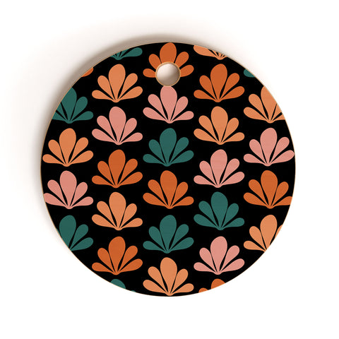 Colour Poems Abstract Plant Pattern XXV Cutting Board Round