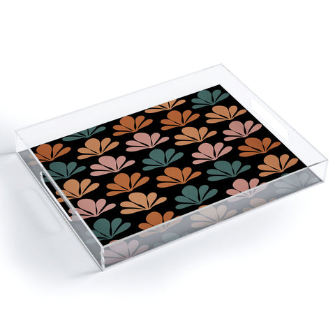 Colour Poems Abstract Plant Pattern XXV Acrylic Tray