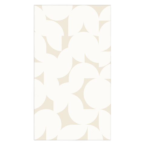 Colour Poems Abstract Shapes Neutral White Tablecloth