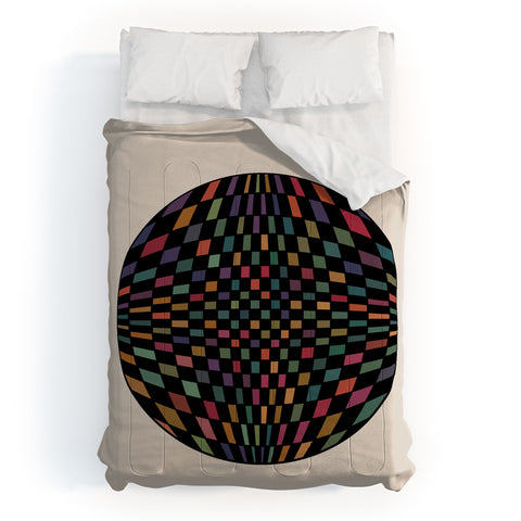 Colour Poems Circular Geometry Rainbow Comforter
