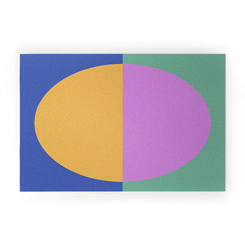 Colour Poems Color Block Abstract III Welcome Mat