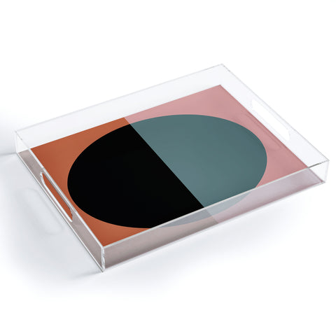 Colour Poems Color Block Abstract V Acrylic Tray