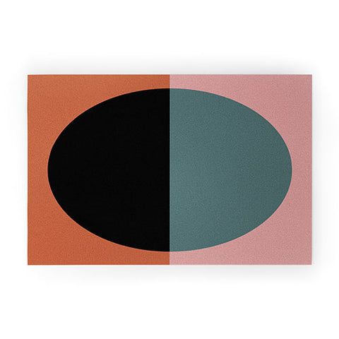 Colour Poems Color Block Abstract V Welcome Mat