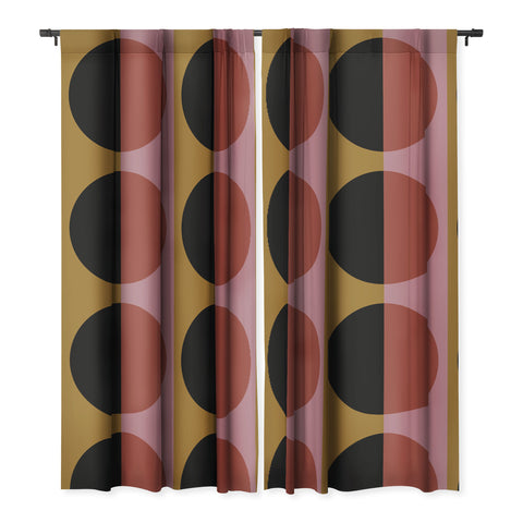 Colour Poems Color Block Abstract XII Blackout Window Curtain