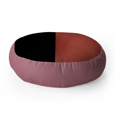 Colour Poems Color Block Abstract XII Floor Pillow Round