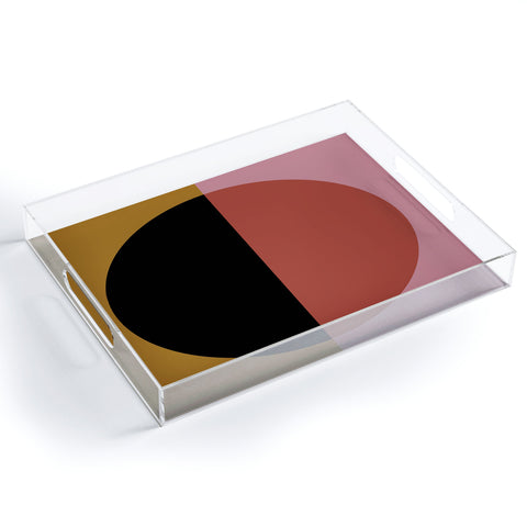 Colour Poems Color Block Abstract XII Acrylic Tray