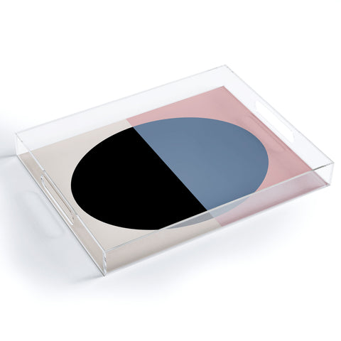 Colour Poems Color Block Abstract XVI Acrylic Tray