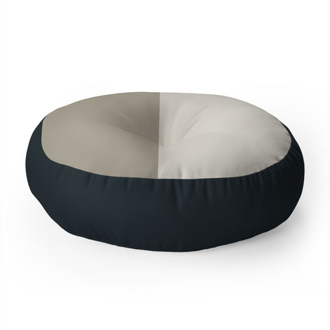 Colour Poems Color Block Abstract XX Floor Pillow Round