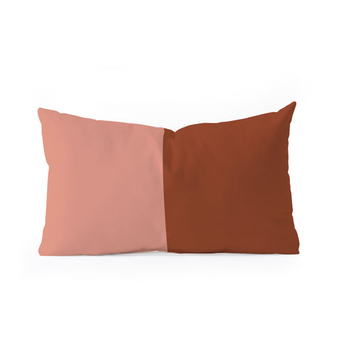 Colour Poems Color Block Abstract XXI Oblong Throw Pillow