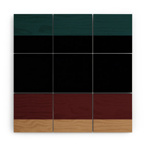 Colour Poems Contemporary Color Block II Wood Wall Mural