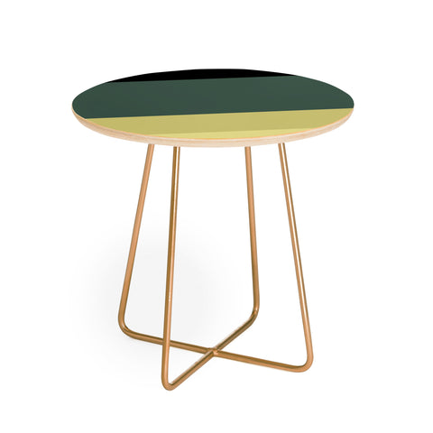 Colour Poems Contemporary Color Block V Round Side Table