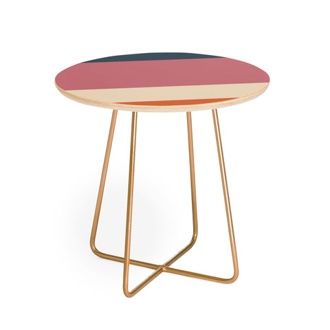 Colour Poems Contemporary Color Block XII Round Side Table