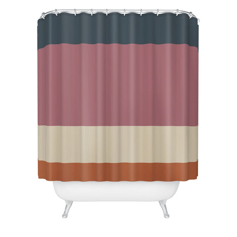 Colour Poems Contemporary Color Block XII Shower Curtain
