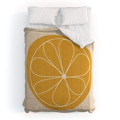 Colour Poems Daisy Abstract Yellow Comforter