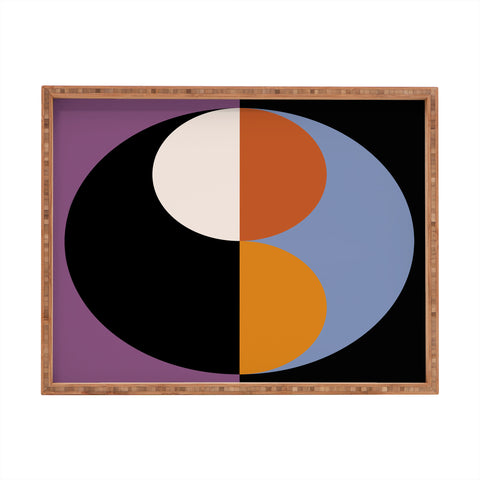Colour Poems Geometric Circles Abstract III Rectangular Tray