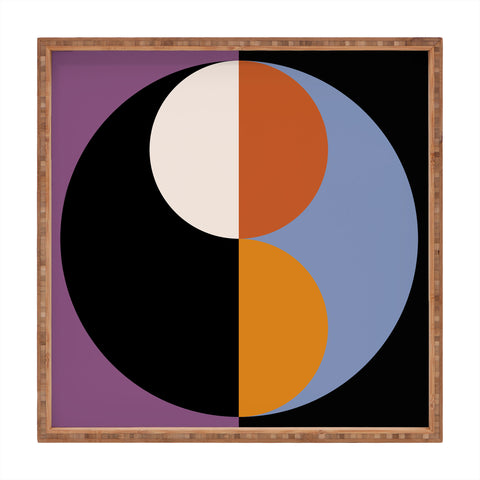 Colour Poems Geometric Circles Abstract III Square Tray