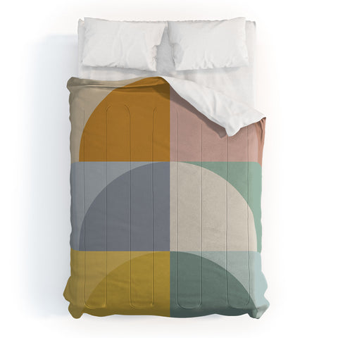 Colour Poems Geometric Color Block Comforter