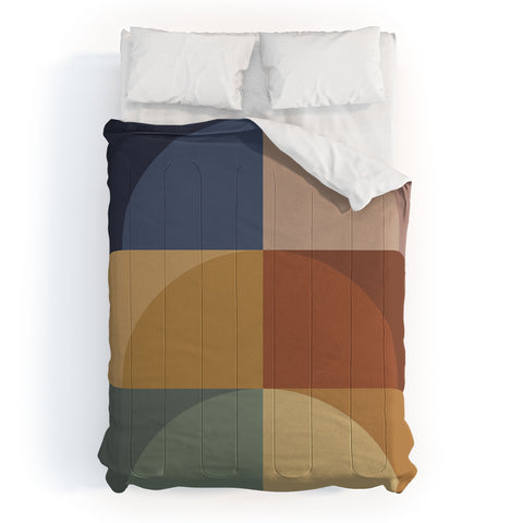 Colour Poems Geometric Color Block II Comforter