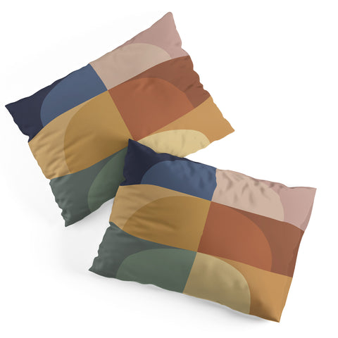 Colour Poems Geometric Color Block II Pillow Shams