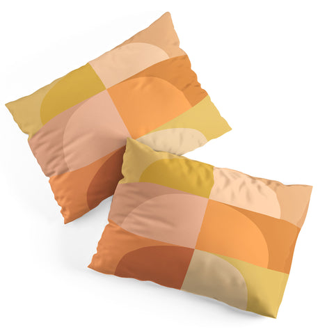 Colour Poems Geometric Color Block V Pillow Shams