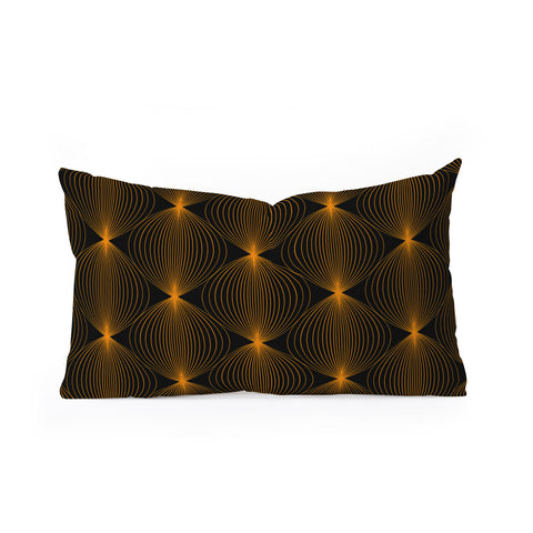 Colour Poems Geometric Orb Pattern XIX Oblong Throw Pillow