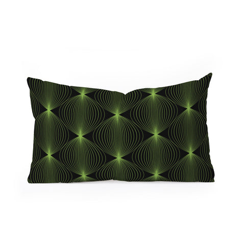 Colour Poems Geometric Orb Pattern XX Oblong Throw Pillow