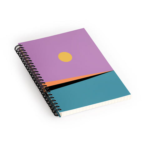 Colour Poems Minimal Horizon II Spiral Notebook