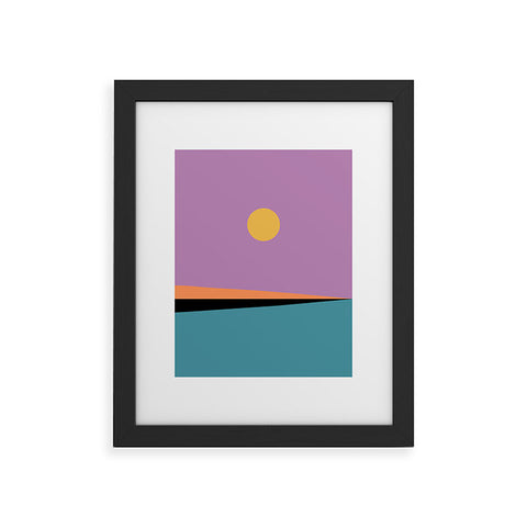 Colour Poems Minimal Horizon II Framed Art Print