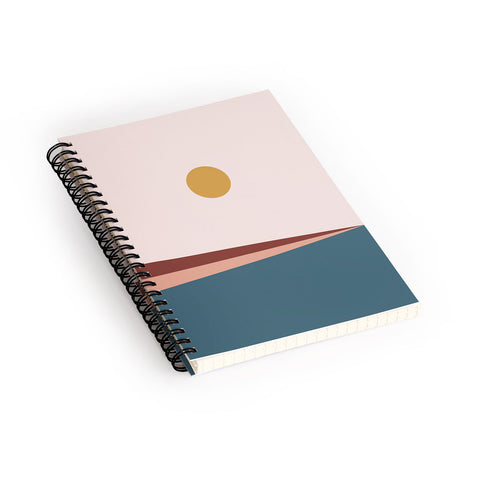 Colour Poems Minimal Horizon III Spiral Notebook