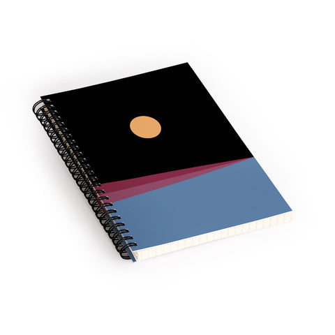 Colour Poems Minimal Horizon IX Spiral Notebook