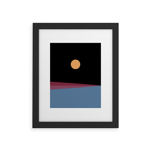 Colour Poems Minimal Horizon IX Framed Art Print