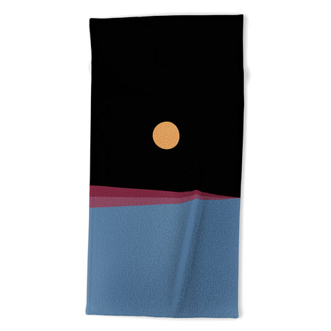 Colour Poems Minimal Horizon IX Beach Towel