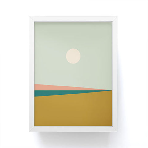 Colour Poems Minimal Horizon VII Framed Mini Art Print