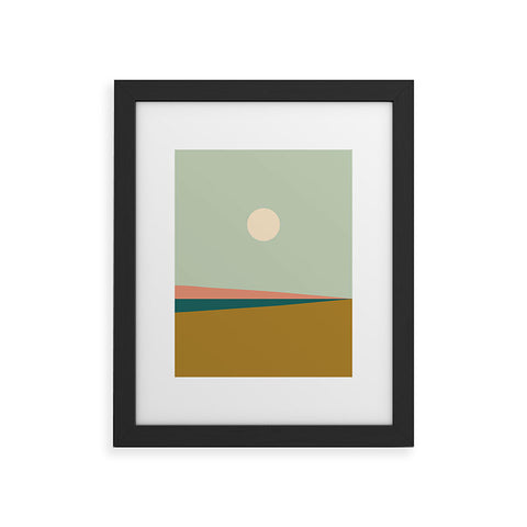 Colour Poems Minimal Horizon VII Framed Art Print