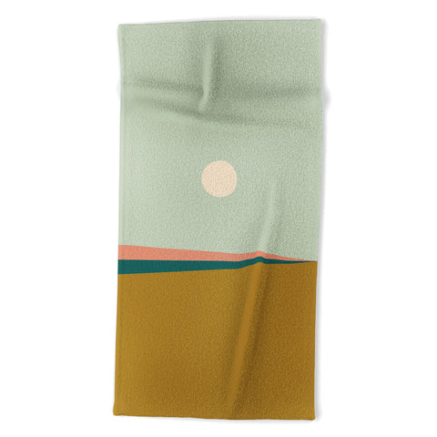 Colour Poems Minimal Horizon VII Beach Towel