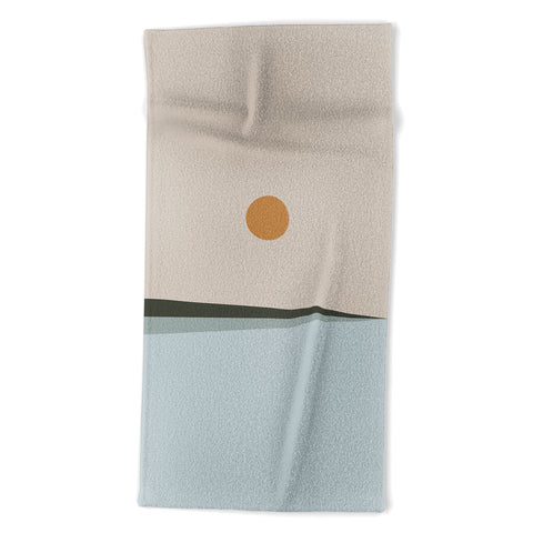 Colour Poems Minimal Horizon Beach Towel
