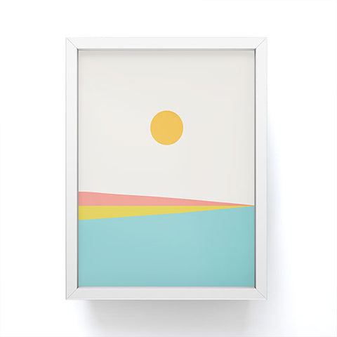Colour Poems Minimal Horizon XI Framed Mini Art Print