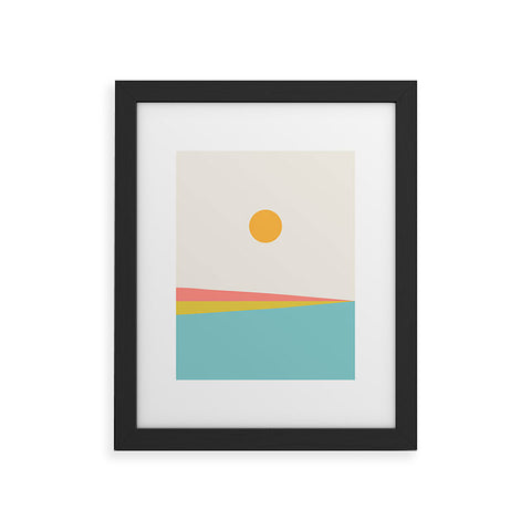 Colour Poems Minimal Horizon XI Framed Art Print