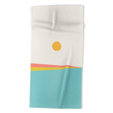 Colour Poems Minimal Horizon XI Beach Towel