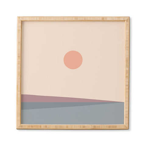 Colour Poems Minimal Horizon XII Framed Wall Art