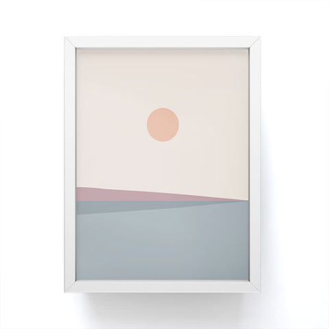 Colour Poems Minimal Horizon XII Framed Mini Art Print