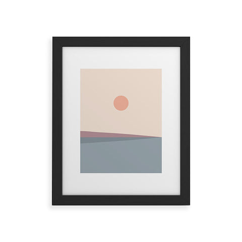 Colour Poems Minimal Horizon XII Framed Art Print