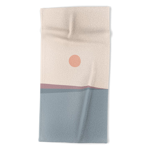 Colour Poems Minimal Horizon XII Beach Towel