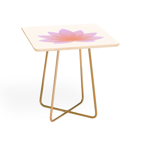 Colour Poems Minimal Lotus Flower III Side Table